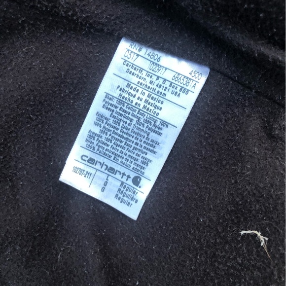 Carhartt Full Swing Chore Coat LARGE Fleece Lined Jacket 102707 211 Thrashed - Picture 14 of 16